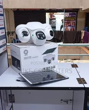 Full-Color Night Vision 4G PTZ Triple Lens Solar CCTV Camera