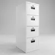 4-Drawer Steel Filing Cabinet with 4 Keys - 2