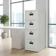4-Drawer Steel Filing Cabinet with 4 Keys - 3