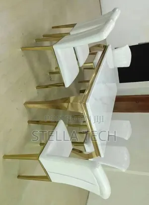 6 Seater Executive Modern Marble Dining Table