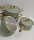12pcs Ceramic Cookware Set with Gold Handles - 5