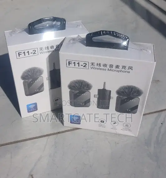 3-in-1 Wireless Lavalier Mic F11-2 (Dual Transmitter) - 1