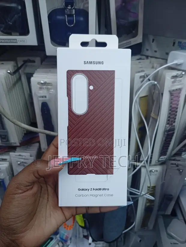 Kifaa cha Samsung Galaxy Z Fold8 Ultra Carbon Magnet - Rangi Nyekundu Nyeusi - 1