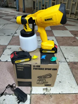 Dewalt Cordless Spray Gun Kit - 88V, 2 Batteries, Extra Nozzles