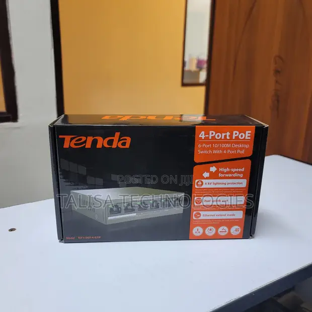 Tenda TEF1106P-4-63W 4-Port PoE Switch - 1