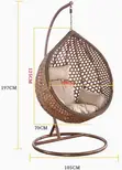 Kiti cha Kukunja cha Rattan cha Brown cha Nje - 2
