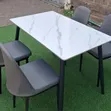 Modern 4-Seater Executive Glass Dining Table - 2