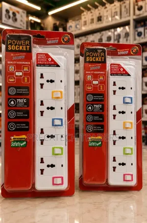 4-Way Power Extension Socket with Surge Protection