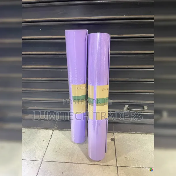 Mkeka Mpya wa Yoga wa Eva - 5mm Zambarau - 1