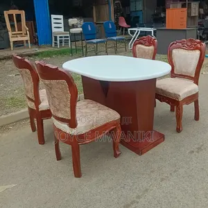 Solid Mahogany Dining Set, 4 Seater