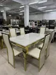 6-Seater Rectangle Dining Set - White - 3