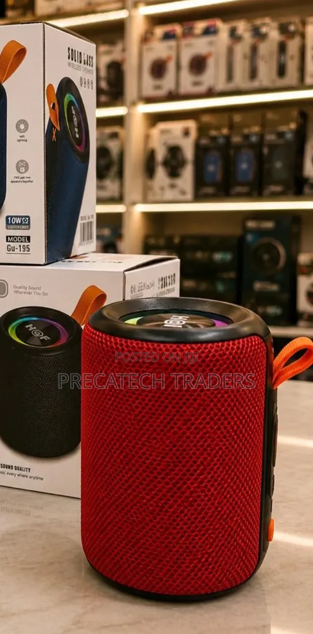 H&F GU-195 Portable Bluetooth Speaker 10W - 1
