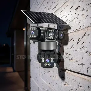 AI Motion Detection 4K 4G PTZ Triple Lens Solar Camera