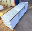 Executive Box TV Stand with Marble Top, White - 2