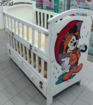 Newborn Baby Cot Bed with Cartoon Theme