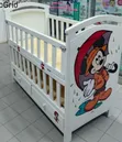 Newborn Baby Cot Bed with Cartoon Theme - 2