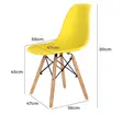 Yellow Eames Armless Chair - 2