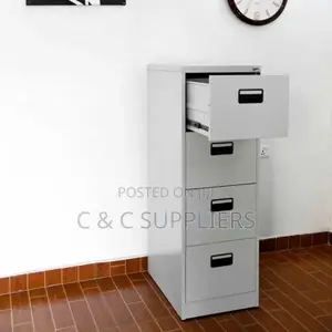4-Drawer Filing Locker - White