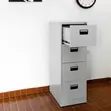 4-Drawer Filing Locker - White - 1