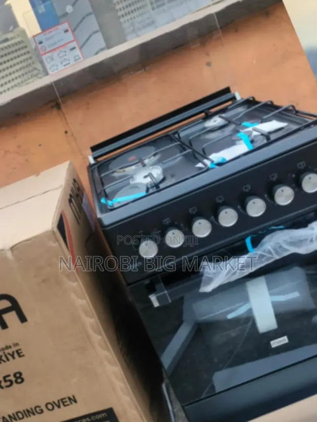 Marble Mika Standing Cooker 58x58 3+1 Burners - 1