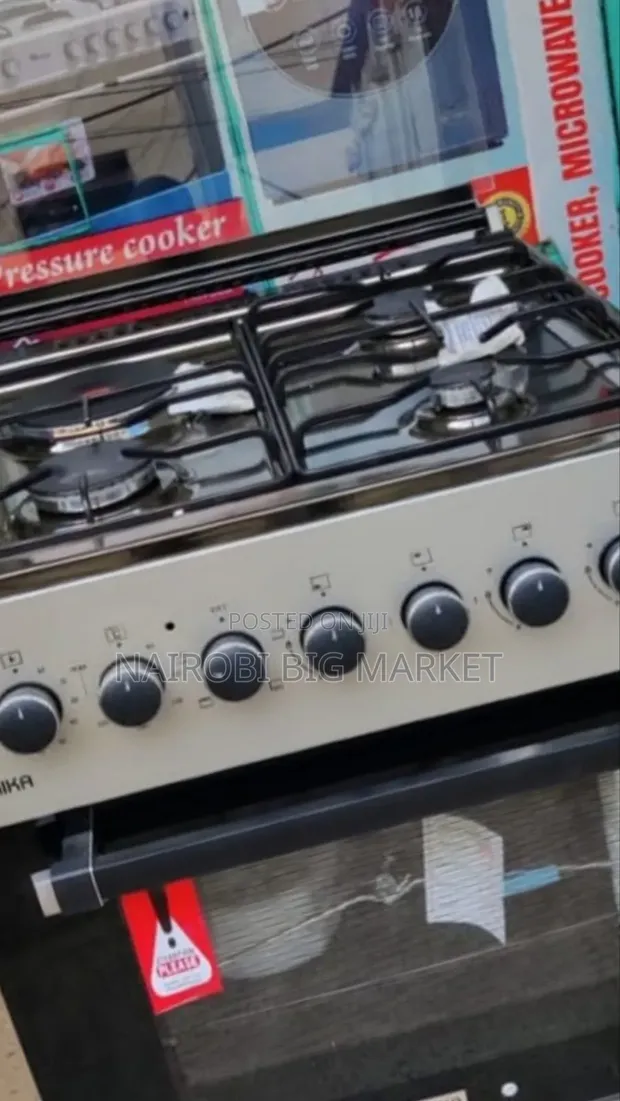 Mika 60x60 Standing Cooker 3+1 Burners - 1