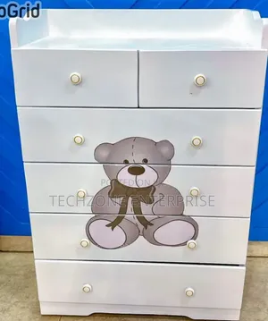 New Baby Chest of Drawers Cabinet, White