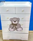 New Baby Chest of Drawers Cabinet, White - 2
