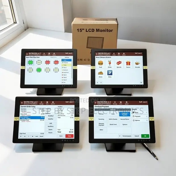 Brand New Touch Screen POS Monitors (14, 15, 17 Inch) - 1