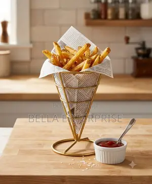 Bakuli la Chips la Konikali - Chuma, Dhahabu