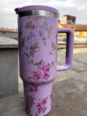 Stanley Purple Floral Travel Mug 1200ml