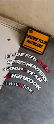 Seti ya Decals za Herufi za Tairi za Gari 8Pcs - 2