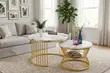 Compact Nesting Coffee Tables - White Glossy Finish - 2