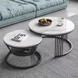 Compact Nesting Coffee Tables - White Glossy Finish - 5