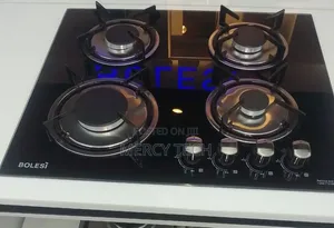 Bolesi 4-Burner Gas Hob - Tempered Glass Top