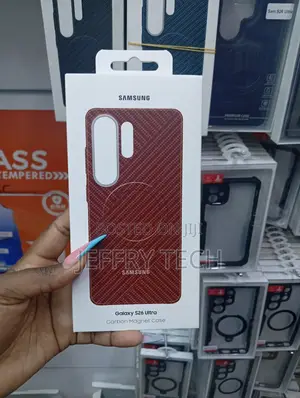 Red Samsung Galaxy S26 Ultra Carbon Magnet Case