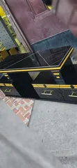 Executive Black Marble Coating TV Stand - 2