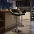 Modern Swivel Bar Stool - Black - 3