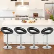 Modern Swivel Bar Stool - Black - 4