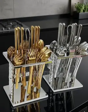 24-Piece Flatware Set with Organizing Stand