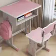 Adjustable Children's Study Desk - Pink - 1
