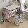 Adjustable Children's Study Desk - Pink - 3