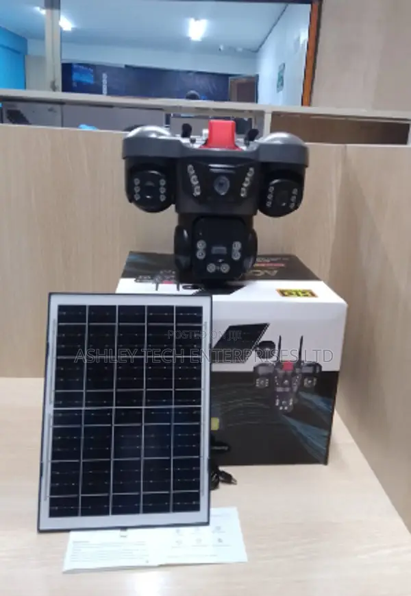 V380 Pro 3-Lens Smart Security Camera with Solar & 4G - 1