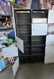 2-Column Portable Plastic Wardrobe - 2