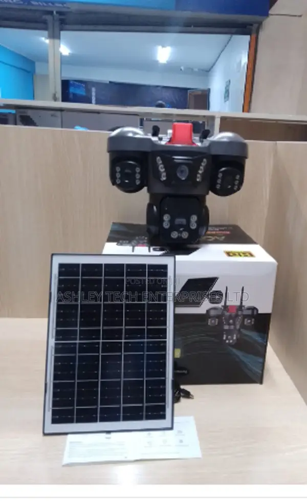 V380 Triple View PTZ Solar Camera with Siren - 1