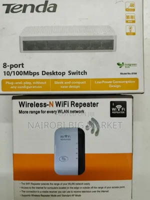 8 Port Desktop Switch with WiFi Extender