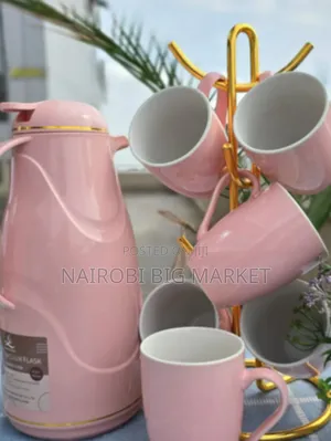 Flask ya 1.8L na Vikombe 6