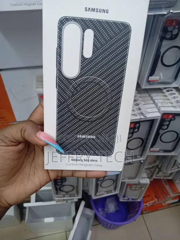 Sanduku la Kesi ya Sumaku ya Carbon ya Samsung Galaxy S26 Ultra - 1