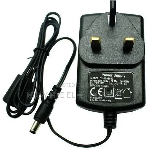 Classic AC/DC Power Adapter 12V 2A UK Plug - 1