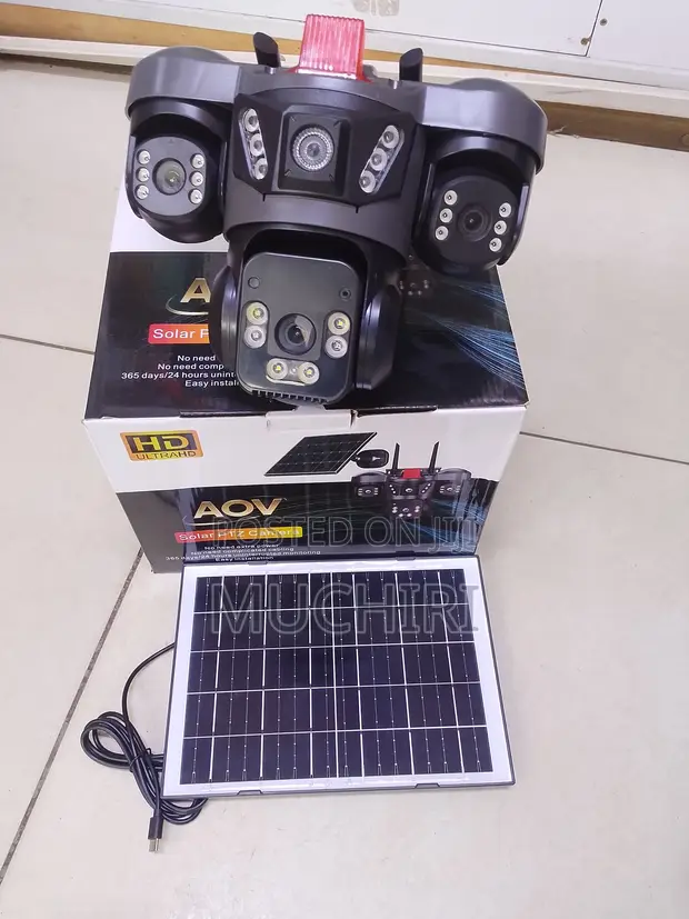 Smartnet V380 Triple Lens 4G Solar CCTV Camera - 1
