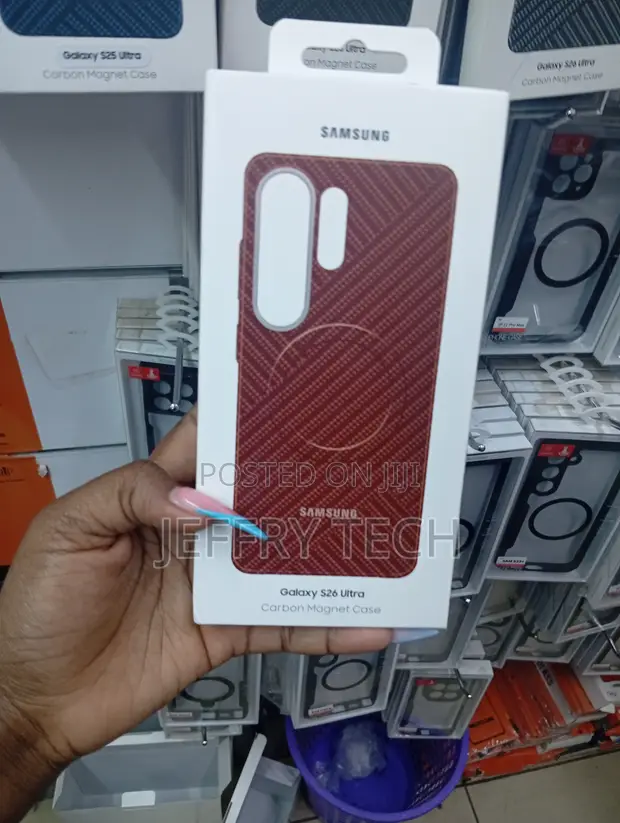 Kifaa cha Samsung Galaxy S26 Ultra Carbon Magnet - Chekundu - 1